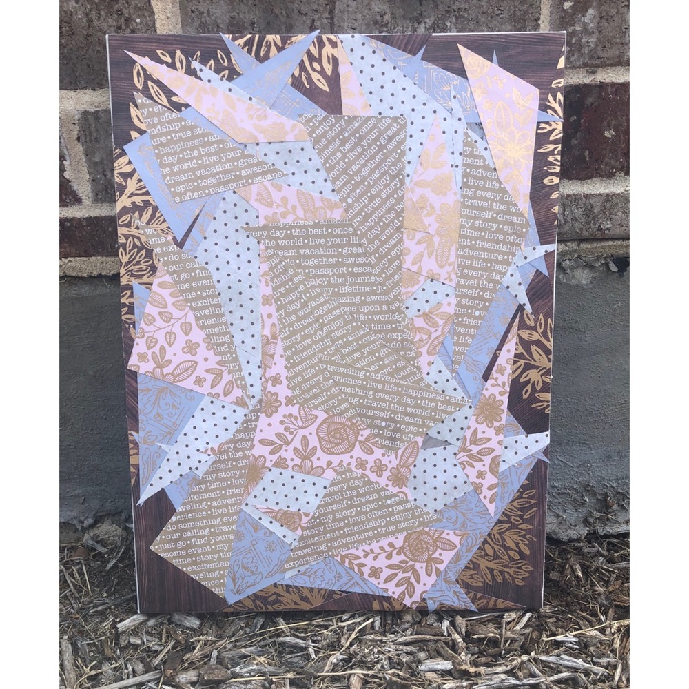 ✨Original Handmade Analog Collage on Canvas✨